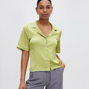 Abercrombie Lime Green Women's Top- Abercrombie women’s SMALL